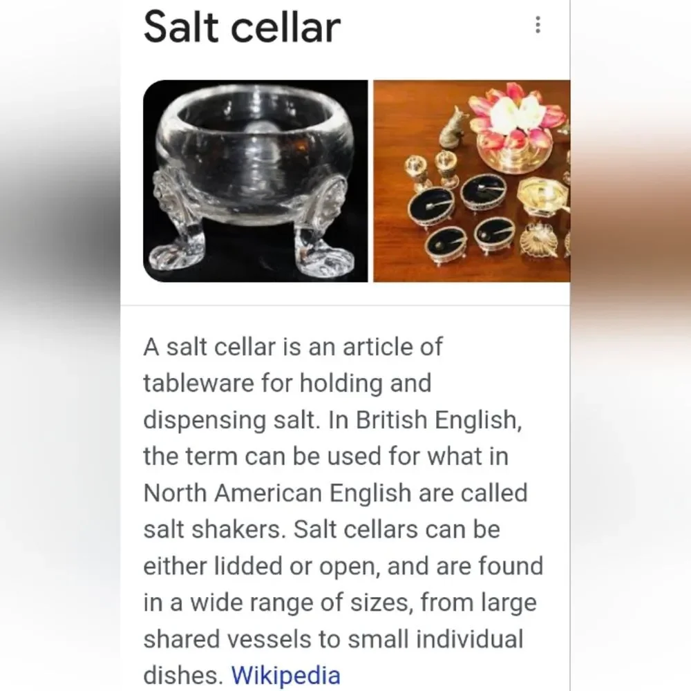 Vintage Salt cellar Bundle of 5